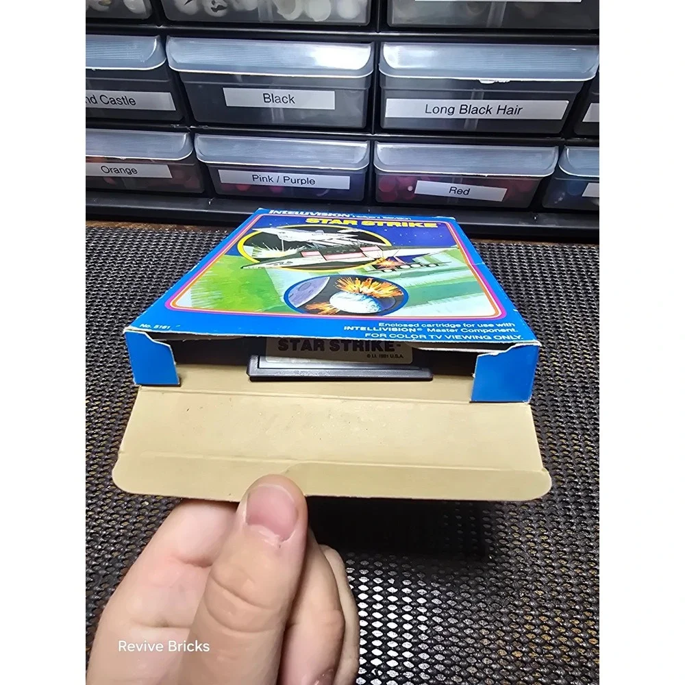 1981 Intellivision Star Strike Game and Box Tested and Working‎ Great Condition